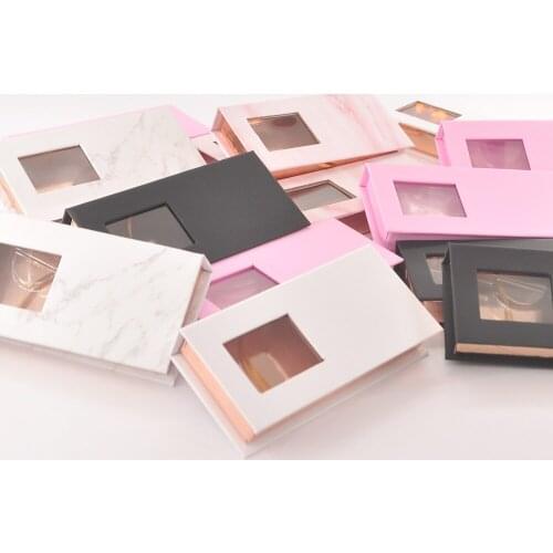Bulk items Wholesale 100 /lots Lash Boxes Rectangle Eyelash Packaging Boxes Caux Cils Mink Eyelashes Package case Lash Packaging