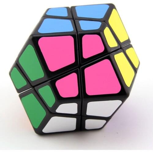 Lanlna Four-axis Twelve-faced Cube Black Sticker Magic Puzzle Strange Shape Speed Puzzle Educational Toys For Children