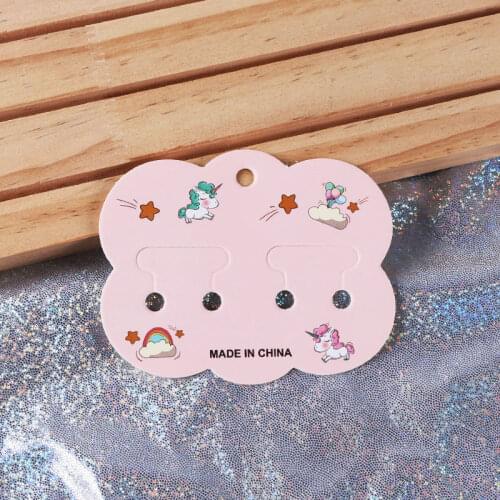 Cute Cartoon Hair Ornament Card 50pcs/lot Cloud-Shaped Hairpin Package Gift Stand Holder Boutique Hair Bands Set Cards