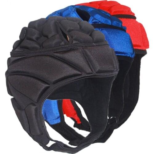 Men Professional Soccer Goalkeeper Helmet Football Sports Rugby Thick EVA Sponge Cap Head Guard Goalie Roller Hat Head Protector