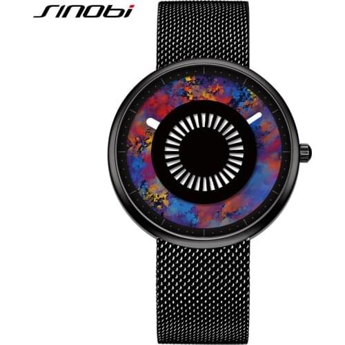 SINOBI Top Brand Multicolor Creative Watch Men Fashion Ultra-thin Watches Waterproof Watch Clock Reloj Hombre erkek kol saati