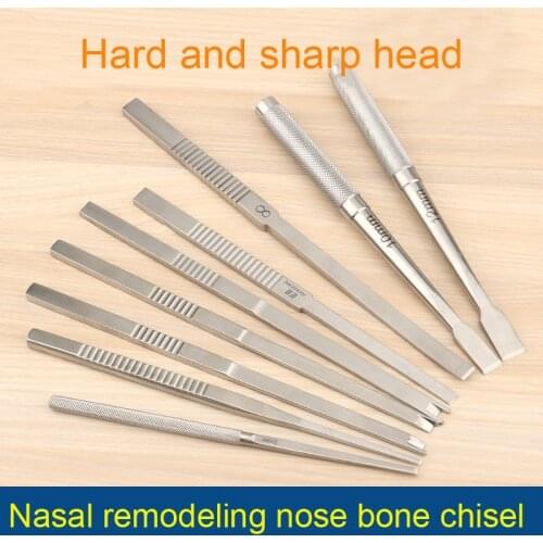 Beauty high quality stainless steel spade-type round handle nasal bone nose bone chisel face plastic surgery double eyelid tools