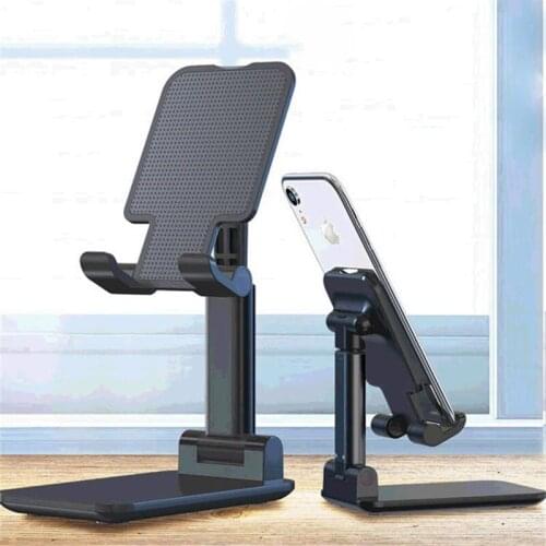 New universal live desktop stand for tablet phone metal telescopic mobile phone holder For iPhone iPad Samsung Xiaomi