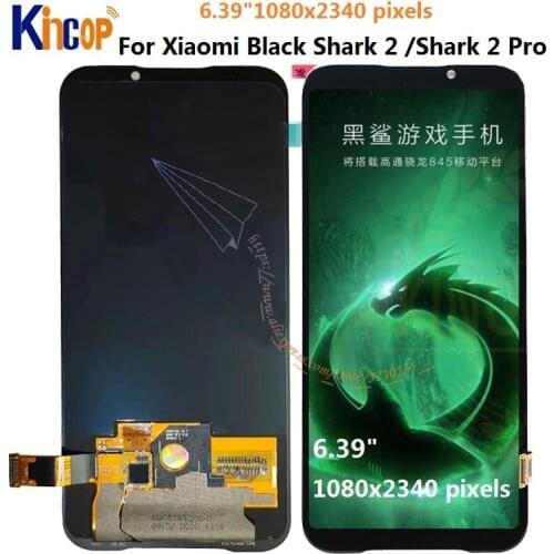 6.39" oled For Xiaomi Black Shark 2 Pro DLT-A0 LCD Display Screen+Touch Digitizer For Xiaomi BlackShark 2 lcd SKW-H0 lcd