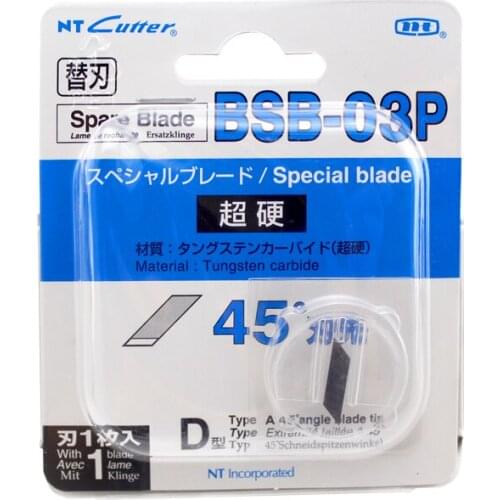 Original Imported From Japan Nt Cutter BSB-03p 45 Degrees Hard High Temperature Resistance Carving Compass Blade
