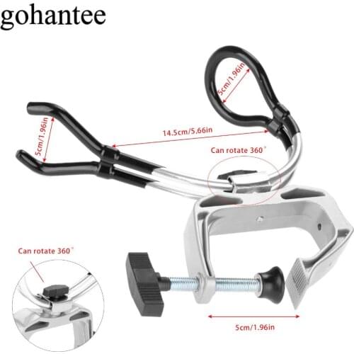 1pc Aluminium Alloy RH-70 Marine Fishing Rod Stand Bracket Support Holder Adjustable Clamp Fishing Tackle Tool Boats Accessories