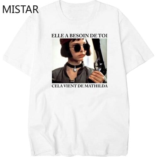 Casual White T Shirt Leon & Matilda Womens T-shirt Basic Harajuku Tee Shirt Femme Summer Style Print Tops Fashion Tshirt women