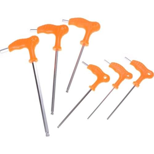 Allen Hex Key Wrench T Handle Inner Hexagon Wrench 2.5mm 3mm 4mm 5mm 6mm 8mm High-carbon Steel Hand Tool Spanner