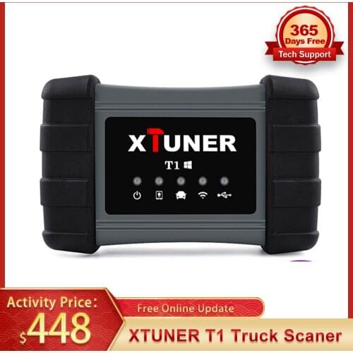 XTUNER T1 Heavy Duty Truck Auto Scanner For Truck Airbag ABS DPF Reset Scan OBD 2 Professional Car Diagnostic Tool Vpecker T1