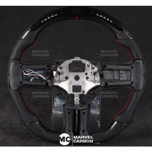 LED Performance Steering Wheel Display Compatible Mustang + 100% Real Carbon Fiber