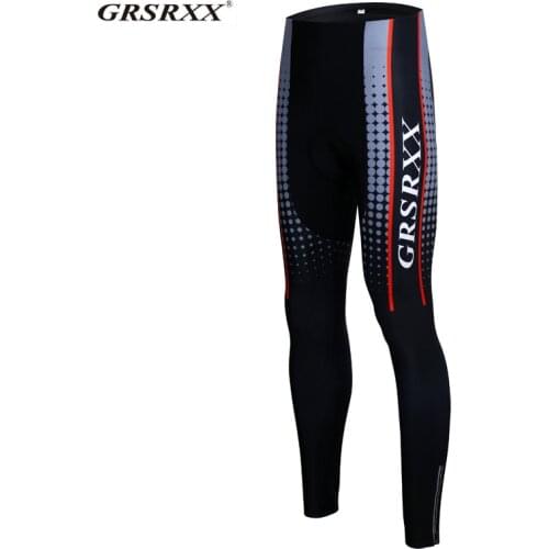 GRSRXX Cycling Pants Autumn Shockproof MTB Bicycle Tights 100% Lycra MTB Bike Cycling Trousers With Coolmax 5D Gel Pad Bib Pants