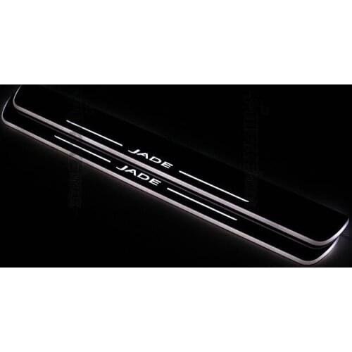 Woobest Waterproof Ultrathin Acrylic Waterproof Led Door Sill for Honda Jade 2013-15, Led Moving Door Scuff Plate, Pathway Light