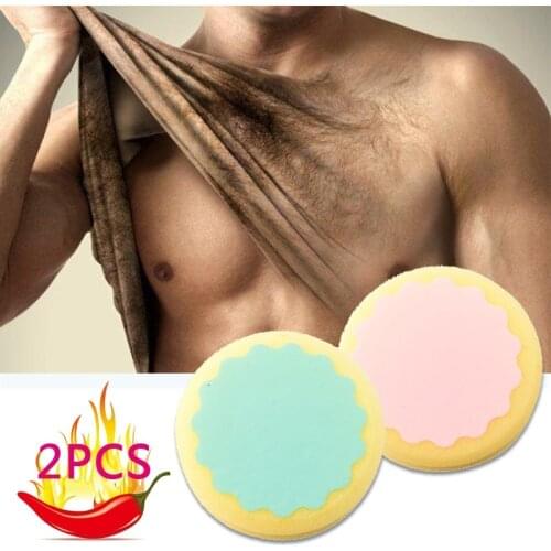 Painless Hair Removal Sponge Round Soft Hair Removal Tool Skin Care Sponge Beauty Body Legs Hands Effective Hair Removal Shaving