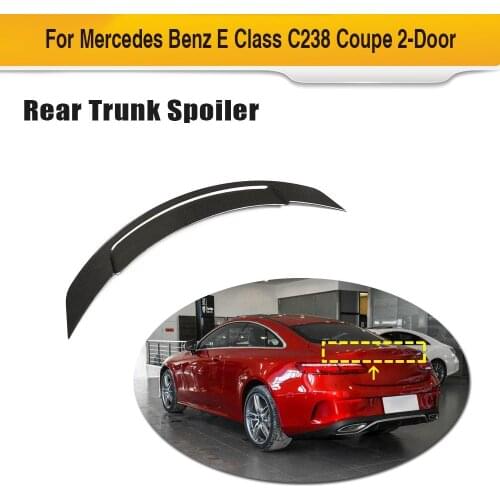 Carbon Fiber Rear Spoiler Wing For Mercedes-Benz E Class C238 Coupe 2019 2020 Rear Trunk Spoiler Boot Lip Wing