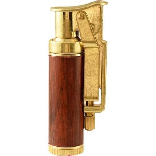 Brass metal DIY disassembly gasoline lighter silver Vintage collection wheel flint ignition oil cigarette lighter 68*16mm