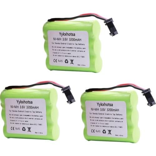 2PCS 3.6V 3200mAh Ni-MH AA Battery pack M model 3.6V RC Battery For Rc toys Car boats parts high capacity 3.6V Battery toy parts