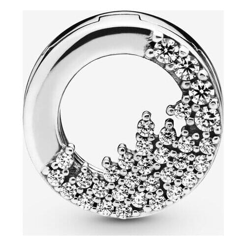 2020 100% 925 Sterling Silver Sparkling Icicles Clip Charm Sterling Silver fit Original Pandora Bracelets Jewelry Women