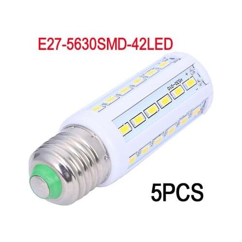 5pcs 10W E27 5630 SMD 42LED 220V Corn Bulb Cool/Warm White LED Light Energy Efficient led Lamp Wholesale free shipping