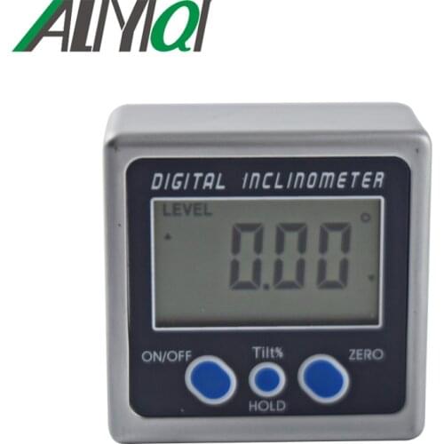 5415-90 Digital level meter Measuring Tool 360 degree angle gauge inclinometer mini box with one magnet base Protracto metal