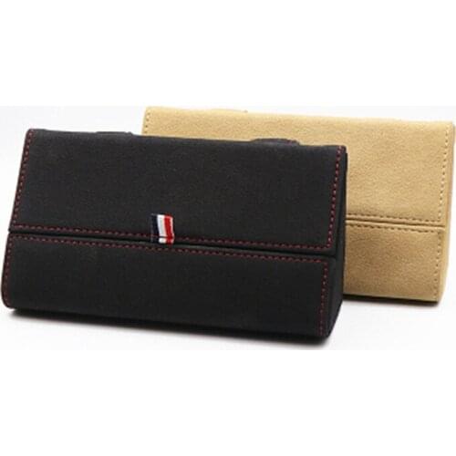 Car Sunglass Holder Sun Visor Car Sunglasses Case Organizer Glasses Storage Box Turn Fur Leather 3 Colors Universal