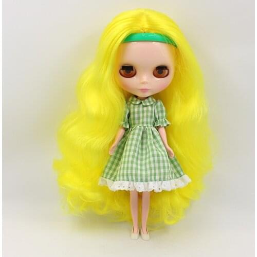 Free shipping cost Nude blyth dolls retail gift for girl (yellow hair)