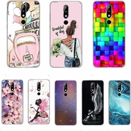 Case for Nokia 5.1 Plus case back cover soft tpu silicone phone housing Nokia 5.1 Plus Coque bumper shell