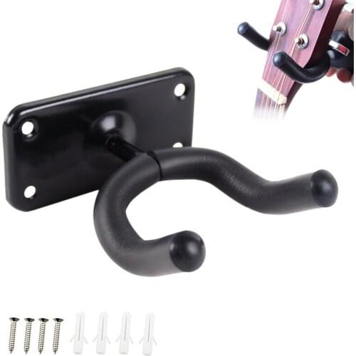 Bass Guitar Hanger Hook Holder Wall Mount Stand Rack Bracket Display Fits Most Guitar Bass Easy Install+Screw Guitar Accessories