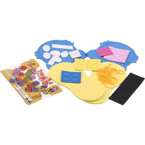 DIY childrens Handmade Toy Bag Kindergarten Montessori childrens Educational Toys Handmade Cartoon Slippers Needle Thread