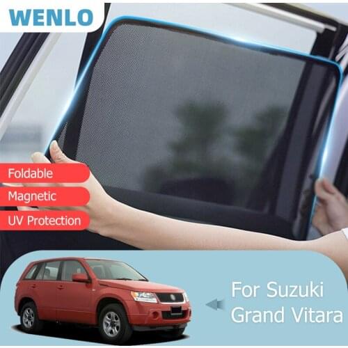 For Suzuki Grand Vitara 2004-2013 Windshield Car Sunshade Side Window Blind Sun Shade Magnetic Blocker Cover Visor Mesh Curtain