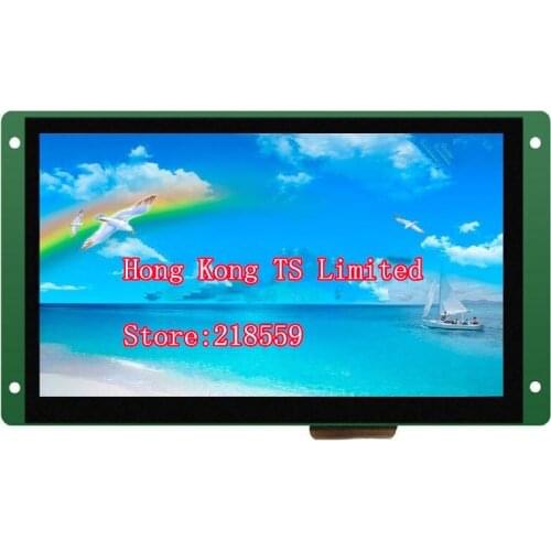DMT80480C070_07WT capacitive touch screen 7 inch configuration serial port screen, voice interference splash water