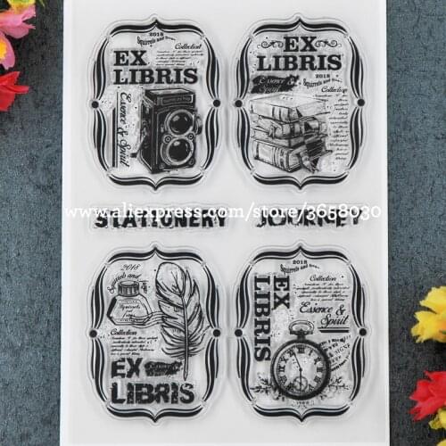 EX LIBRIS Scrapbooking DIY photo cards rubber stamps clear stamps transparent stamp 11x16cm 8101655