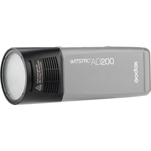 Godox H200R Flash Head Extension Head+AK-R1 Barn Door, Snoot, Color Filter, Reflector, Honeycomb, Diffuser Ball Kits for AD200