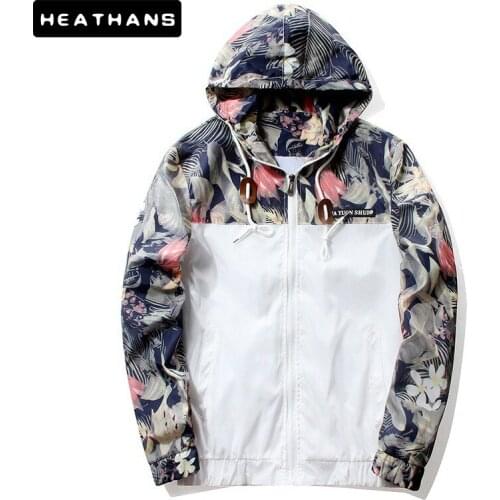 Jacket 2021 Autumn Mens Hooded Jackets Korean Slim Fit Long Sleeve Homme Trendy Windbreaker Coat Brand Clothing Dropshipping