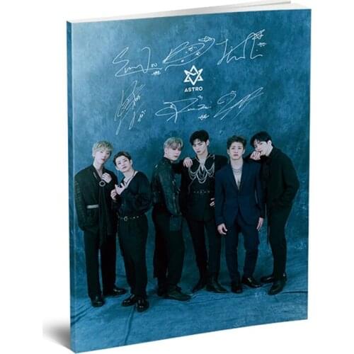 Astro Blue Flame HD Photograph EunWoo Mini Album Yuna Kim Myoung Joon Mini Photo Book Pictures Poster Fan Gift