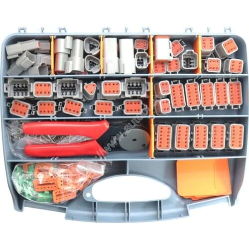 471 Pcs DT Series Automotive Connector Kit with Solid Terminals Plier +16-20AWG Solid Terminals+Tool box