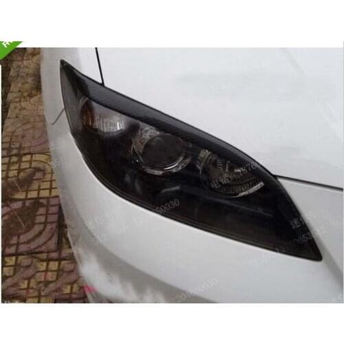 Carbon fiber Head light Eyelid Eyebrow overlays For Mazda 6 2003 2204 2005-2008