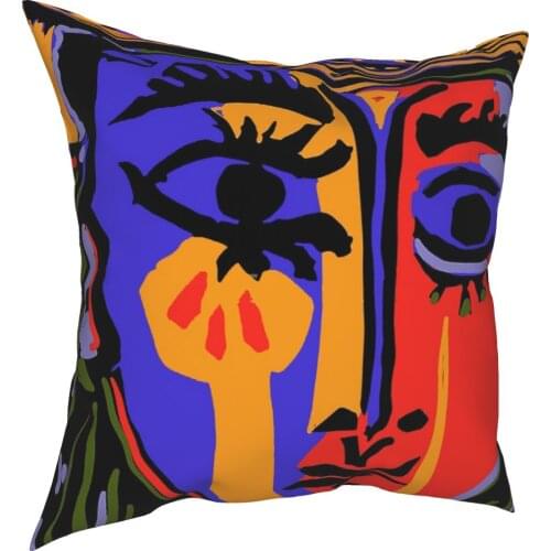 Picasso Pillow Case Decoration Art Cubism Surrealism Cushion Cover Throw Pillow for Home Polyester Double-sided Printing