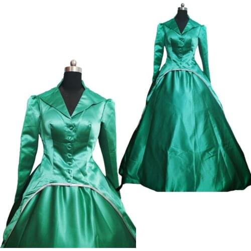 New Woman Vintage Costumes 18th Duchess Retro medieval Renaissance Reenactment Theatre Civil war Victorian dress D-726