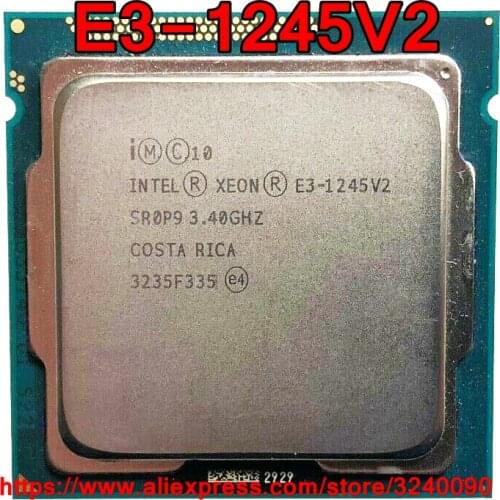 Original Intel Xeon CPU E3-1245V2 Processor 3.40GHz 8M Quad-Core Socket 1155 free shipping E3 1245V2 E3-1245 V2 E3 1245 V2