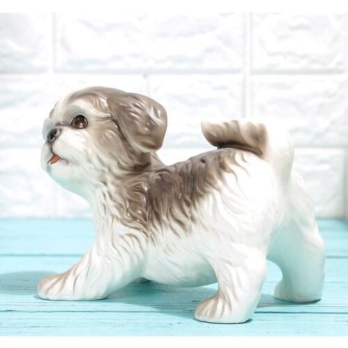 Resin Craft Gift Ornaments Creative Fashion Cartoon Animal Home Decoration Ornaments Painted Carving Art Doll