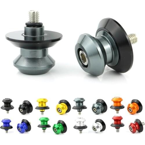Fit For Aprilia RSV RSV2 1000 R RSVR RS4 125 Mana 850 Swingarm Stand Bobbins Screw Sliders CNC Aluminum Alloy