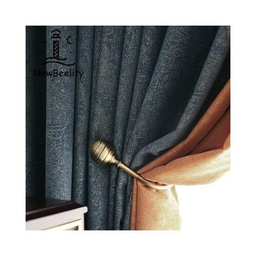 2021 Blackout Curtains for Living Room Nordic High-end Chenille Jacquard Fabric Stitching Thickened and Bedroom Customized