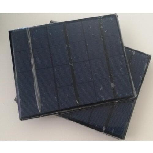 6V Solar panel 3.5W polycrystalline 580MA Epoxy mini solar cell panel For diy solar charger,light .ect Free shipping