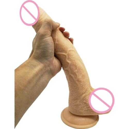 Super Huge Realistic Dildo PVC Real Penis Dong with Strong Suction Cup Dildo for Women Vaginal G Spot Stimulation Adult Sex Toys