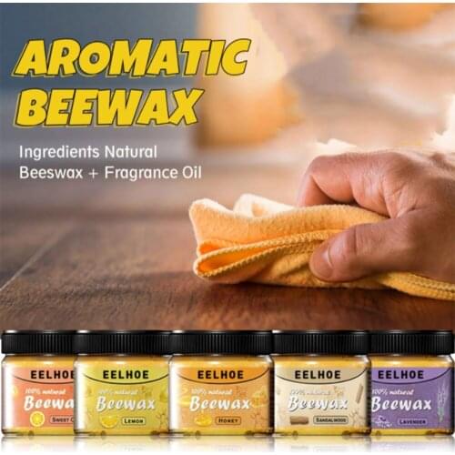 Wood Seasoning Beewax Wood Care Wax Wood Maintenance Cleaning Polished Waterproof Wear-Resistant Wax Furniture Care Safety