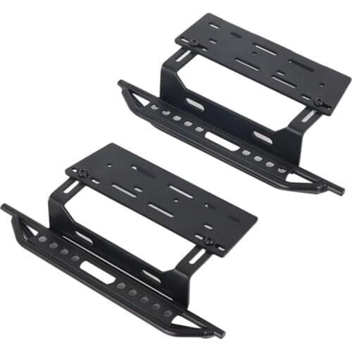 1 Pair RC Side Pedal For SCX10 1/10 RC Crawler Car Upgrade Parts Black