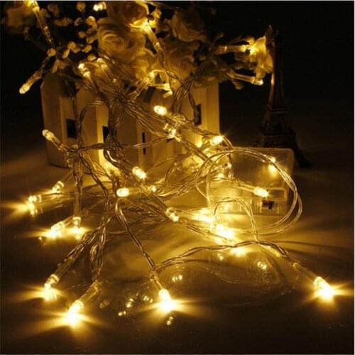 10/20/30/40 Leds String Lights Silver Wire Garland Powered By Aa Battery Usb Fairy Light Home Christmas Wedding Party Decoration