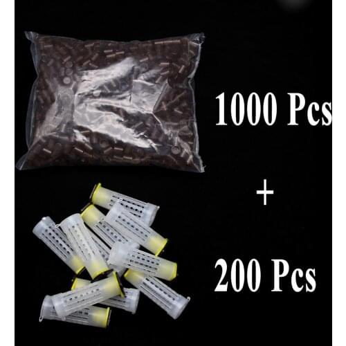 Wholesale 200PCS Protective Cover Cage 1000PCS Brown Cel Plastic Queen Rearing System Beekeeping Bee Tools Supplies Cupkit