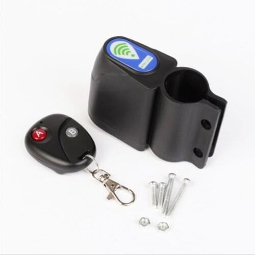 2021 New Bicycle Lock Alarm Anti-theft Security Bike Lock Alertor Remote Control Scooter Bicycle Alarm Shock Vibration Sensor