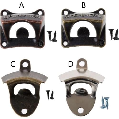 3Pc Vintage Bottle Opener Wall Mounted Wine Beer Opener Tools Bar Drinking Accessories Home Decor Kitchen Party Supplies